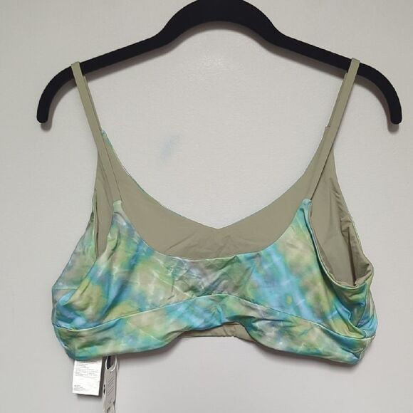 NWT Prana Women's Olive Reversible Swim Top - Picture 6 of 6